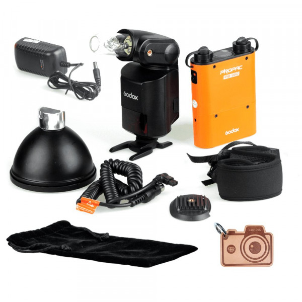 Godox WITSTRO ad-360 Bare Tube Flash Speedlite + PB960 Akku Power Pack-310